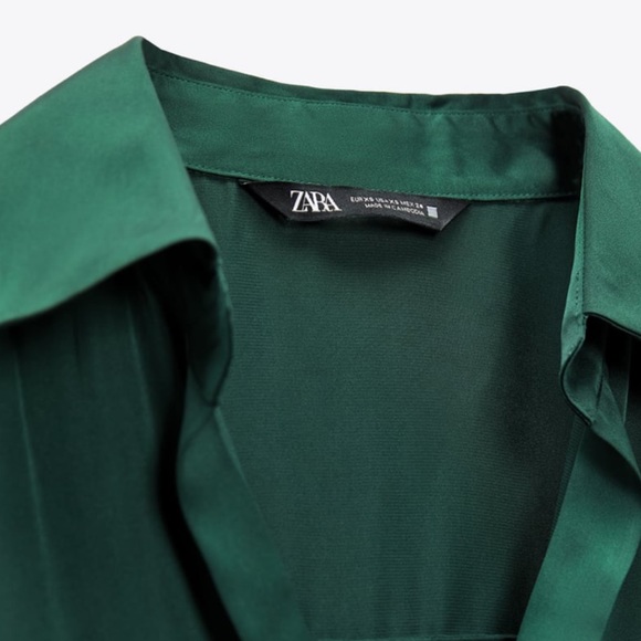 Zara flowy satin effect shirt (new) - Picture 7 of 8